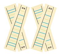 FUNOMOCYA 4pcs Violin Fingerboard Stickers Violin Finger Position Guide Decals for Beginners Practice Fretboard Markers