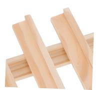 FUNOMOCYA 4pcs Wooden Domino Holders DIY Domino Racks Smooth Craft Bases for Displaying Tiles and Creative Letter Decorations