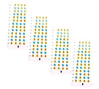FUNOMOCYA 4sheets Ukulele Fingerboard Note Stickers for Beginners Easy Read Scale Labels for Self-learning Ukulele Practice and Practical Fretboard Markers