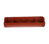 FUNOMOCYA 5-compartment Feeding Trough Livestock Feeder for Pig Farm Use Easy Install Dry Wet Suitable