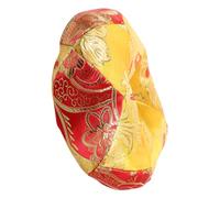 FUNOMOCYA 5-inch Gold Singing Bowl Cushion Handmade Cotton Cloth Singing Bowl Holder Pad for Meditation Prayer Sound Supplies