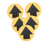 FUNOMOCYA 5 Sheets High Visibility Arrow Sign Sticker Directional Floor Decal for Social Distancing and Safety Adhesive Non Slip Warning Markers for Hospitals Schools Markets Emergency