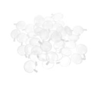 FUNOMOCYA 50 Pack Transparent Dog Replacement Squeakers Interactive Noise Maker Inserts for Pet and Sustainable EVA Plastic DIY Crafting and Plush Repair Accessories