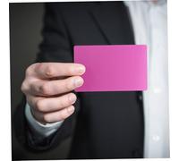 FUNOMOCYA 50 Pcs Thin Anodized Aluminum Business Cards for CNC Engraving Flexible and Bendable with Rounded Corners DIY Blank Plaque Engraving Plates for Machine Engraver Use Random Color