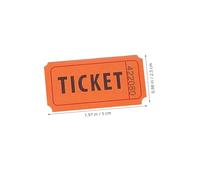FUNOMOCYA 500pcs Double Roll Raffle Tickets Orange for Events Parties Fundraisers Class Rewards Concerts and Holiday Celebrations