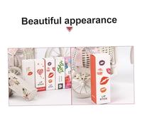 FUNOMOCYA 50pcs DIY Lipstick Wrapping Boxes Pink Paper Lip Balm Packaging Cases for Women Compact Package for Lip Gloss Tubes Small Bottle Storage Elegant Salon Decor