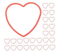 FUNOMOCYA 50Pcs Heart-shaped Elastic Band Magician Trick Props for Stage Performance and Party Shows Conjuring Bands for Birthday Wedding and Festival Entertainment