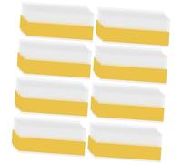 FUNOMOCYA 50pcs PVC Price Display Holders Adhesive Label Card Stands for Supermarket Retail Store Sign Holders Transparent Price Tag Display Organizer