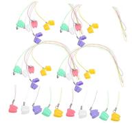 FUNOMOCYA 50pcs Tooth Fairy Box with Secure Closure Plastic Teeth Holder Organizer Portable Lightweight Keepsake for Boys and Necklace Storage