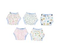 FUNOMOCYA 5pcs Adjustable Doll Diapers Reusable Cotton Doll Underwear for Role-playing Realistic Diaper Changing Flexible Fit for Pretend Play