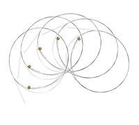 FUNOMOCYA 5pcs B-2nd Steel Replacement Guitar String Silver Acoustic Guitar Strings with Polished Surface and Extended Durability for Live Performances and Studio Recordings