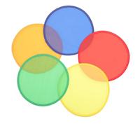 FUNOMOCYA 5pcs Foldable Handheld Fans Portable Round Folding Fans Lightweight Traditional Design for Summer Weddings and Travel Assorted Red Orange Yellow Green Blue