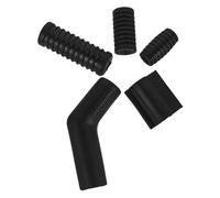 FUNOMOCYA 5Pcs Motorcycle Gear Shift Lever Silicone Sleeve Anti-Slip Protective Cover for Motorbike Toe Shifter Shoe Protector Impact-Resistant Black Rubber Gear Shift Pad