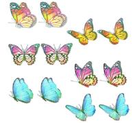 FUNOMOCYA 6 Pairs Butterfly Decorative Window Stickers Anti-Collision Screen Decals DIY Reusable Magnetic Window Clings for Bird Strike Prevention Home Door Patio