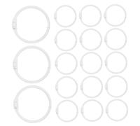 FUNOMOCYA 60pcs Heavy Duty Metal Book Binding Rings with Hinged Buckle Loose Leaf Rings for Index Cards Key Chains Scrapbooks Notebooks School and Office Craft Supplies