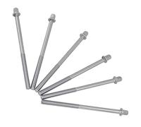 FUNOMOCYA 6pcs 11cm Drum Tension Rods Snare Drum Screws Jazz Lug Mounting Hardware Repair Kit