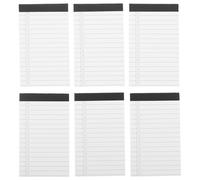 FUNOMOCYA 6pcs A7 Small Lined Notepads Tear-off Memo Note Pads for Daily Planning and Work Tasks Portable Pocket-sized Notebooks for Home, School, and Office Use