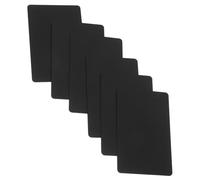 FUNOMOCYA 6pcs Aluminum Alloy Metal Business Card Blanks for Laser Engraving Portable Multipurpose Blank Tags for Custom DIY Nameplates Office and Social Events