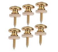 FUNOMOCYA 6pcs Anti-falling Guitar Strap Locks for Electric Guitar Bass Ukulele Nonslip Design Easy Installation Replacement End for Secure Playing