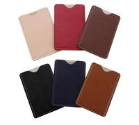FUNOMOCYA 6pcs Bank Card Protective Cover RFID Blocking Pu Anti-Magnetic Card Holder for Men, Public Settings, Daily Errand Runs