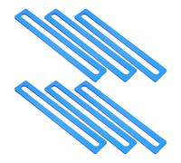 FUNOMOCYA 6pcs Blue Guided Reading Strips Overlay Bookmark for Dyslexia - Reading Assistance Ruler for Home Study and Visual Tracking Aid