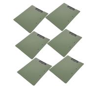FUNOMOCYA 6pcs Clipboard Folder with Flip Cover Dual Orientation Writing Support Horizontal Vertical Document Organizer for Construction Office Meetings