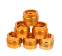 FUNOMOCYA 6pcs Copper Mic Stand Threaded Screw Adapter to Mic Holder Connector Nut for Studio Stage and Broadcasting Use