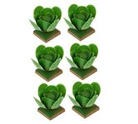 FUNOMOCYA 6Pcs Creative Simulation Cabbage Model for Realistic Veg Models for Home Office Garden Decoration and Stylish Play Veg Adornments