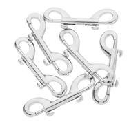FUNOMOCYA 6Pcs Double Ended Pet Snap Hooks Stainless Steel Bolt Snap Clips with Swivel for Leashes Hook for Walking Training Outdoor Activities Tangle Design
