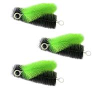 FUNOMOCYA 6pcs Fish Tank Cleaning Brushes Aquarium Filter Bristles Set with Flexible Black and Green Bristle for Home Aquarium Maintenance and Algae Removal