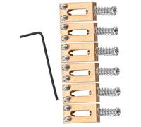 FUNOMOCYA 6pcs Iyv Guitar Bridge Tremolo System Replacement Saddle for Electric Guitar