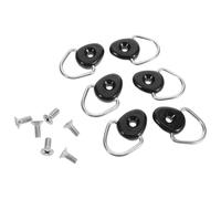 FUNOMOCYA 6Pcs Kayak Rigging D-Shaped Buckle with Screws Kit Kayak Deck Fittings Replacement Hardware for and Paddle Board Accessories
