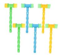 FUNOMOCYA 6pcs Musical Hammer for Squeaky Sound Hammers to Develop Grasping and Auditory Skills Fun Educational Playset for Boys and Interaction Random Color