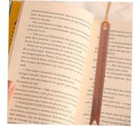 FUNOMOCYA 6pcs PU Leather Bible Bookmarks Brown Tails Design Page Markers for Bible Study and Reading Smooth Touch Premium Book Marks for Textbooks and Documents