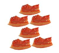 FUNOMOCYA 6pcs Simulated Pork Belly Food Toy Real Looking Fake Meat Model Kitchen Decor for Pretend Play Toy Artificial Food Model Great Photo Props and Scene Layout Prop