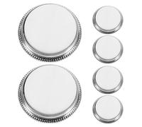 FUNOMOCYA 6pcs Trumpet Valve Finger Buttons Replacement Set White Shell for Trumpet Valve Caps Accessories Suitable for Brass Instrument Repair