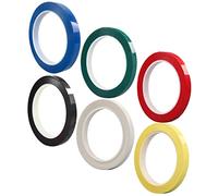 FUNOMOCYA 6pcs Violin Fingerboard Tape Set Colored Finger Position Stickers for Beginners Violin and Cello Practice Finger Guide Decals White Red Green Black Blue Light Yellow