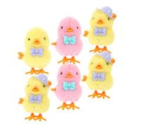 FUNOMOCYA 6Pcs Wind Up Chick for Plush Clockwork Jumping Chick Adorable Design for for Boys Engaging Interactive Play