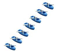 FUNOMOCYA 7 Set Mini Boat Decor with Paddles for Micro Landscape and Dollhouse Beach Scenes Creative Ocean-themed Craft Supplies for DIY Garden Desktop and Holiday Decorations