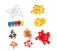 FUNOMOCYA 75pcs Mini Traffic Signs and Cones Set Educational Toys for Boys and Girls Includes Traffic Lights Crosswalk Signals and Construction Vehicles for Learning and Pretend Play