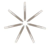 FUNOMOCYA 7pcs Zither Tuning Pins Durable Metal Fixing Pegs for Lyre and Harp Thread Intonation Tool for Stringed Instruments
