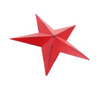 FUNOMOCYA 8.66 Inch Metal Hanging Star Wall Decor Five-Pointed Star Art Sculpture for Home Garden Shop Hotel Wall Decoration