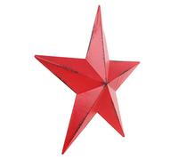 FUNOMOCYA 8.66 Inch Metal Star Wall Decor Five-Pointed Hanging Star Sculpture Decorative Art for Home Garden Shop Hotel Wall-Mounted Decoration