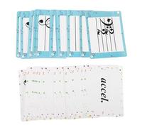 FUNOMOCYA 80pcs Music Note Flashcards Durable Double Sided Cards for Piano Violin More Engaging Rhythm Learning Tool for Enhance Music Theory Skills Note Recognition