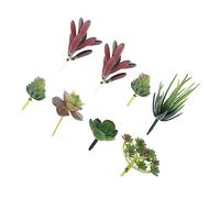 FUNOMOCYA 8pcs Garden Decorations Artificial Outdoor Plants Fake Sedum Succulent Plant Decor Diy Flower Arrangement