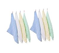 FUNOMOCYA 8pcs Muslin Washcloths Cotton Towels Multi-Color Soft Absorbent Face Cleansing Cloths for Newborns Household Use
