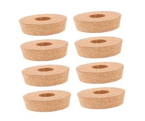 FUNOMOCYA 8pcs Small Hydroponic Vase Lid Cork Hydroponic Lids Vase Cork Canning Jar Replacement for Plant Propagation Wood Bottle Plug Soft Wood Brown