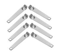 FUNOMOCYA 8Pcs Stainless Steel Vial Decapper Multifunctional Bottle Opener for Oral Liquid Medicine Caps Beer Bottles and Jar Lids Portable Mini Opener for Nurses and Bartenders