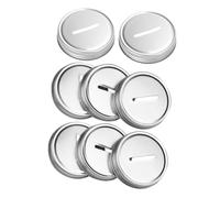 FUNOMOCYA 8pcs Wide Mouth Mason Jar Lids Tinplate Covers for Coin Bank and Bill Storage Fits Jars for Savings Collectibles and Educational