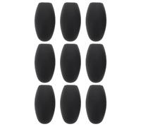 FUNOMOCYA 9Pcs Black Plastic Saxophone Thumb Rest Cushions for Alto Tenor Soprano Saxophones, Universal Sax Thumb Finger Pads Accessories for Wind Instrument Players